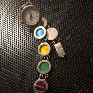 PRICE IS FIRM-Sha a’ Lei Sterling S.Watch-415 $25- broken⚠️